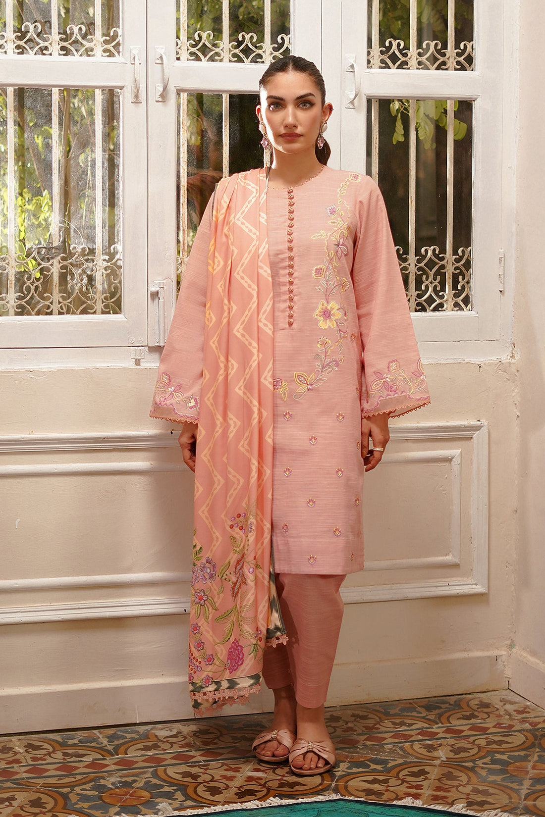 Sahar | Autumn Winter 2024 | Pink Peony by Sahar - Designer Dress - Type: Ladies Clothes - Available at Sana Yasir - 100% Original