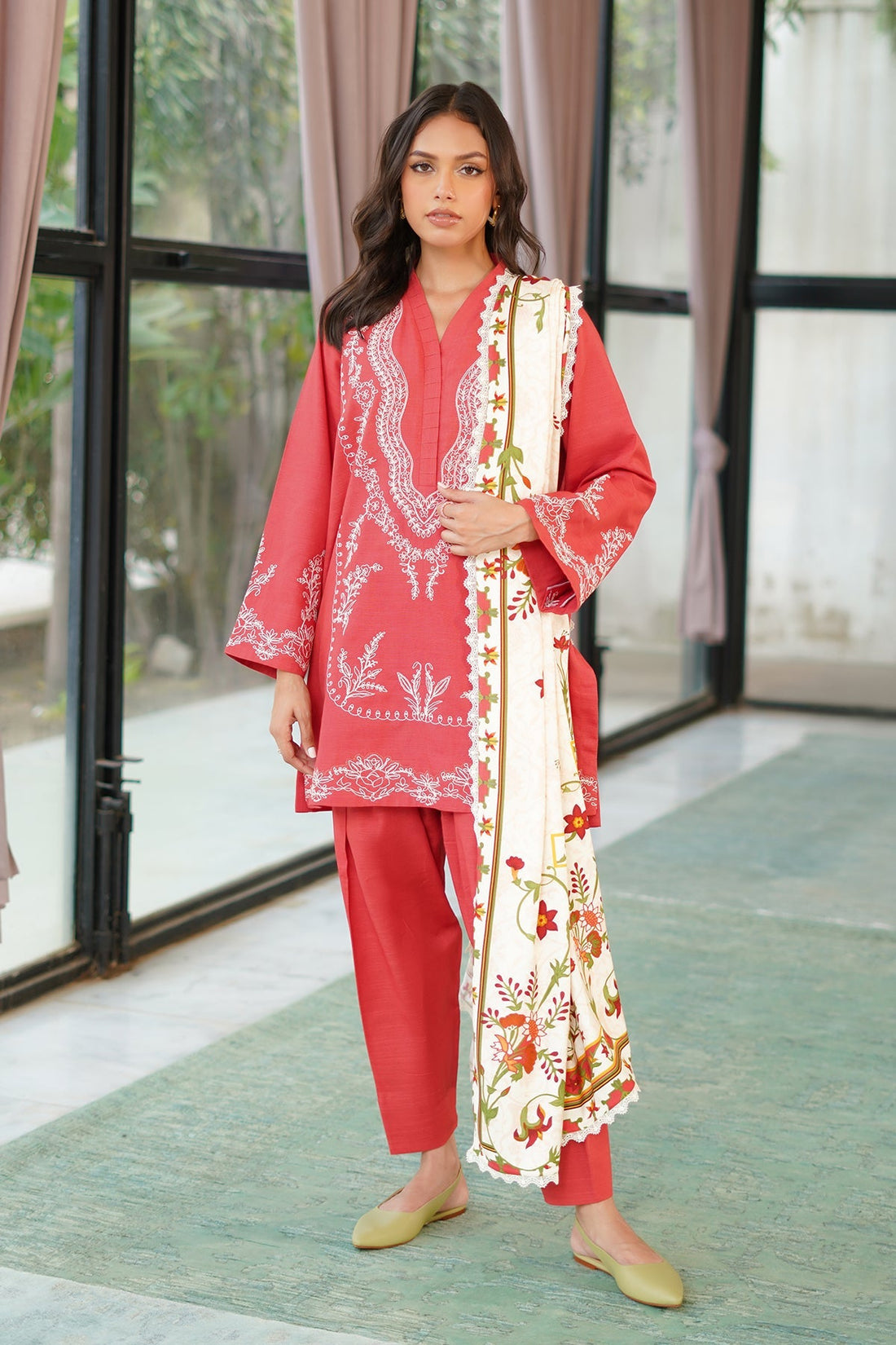 Sahar | Autumn Winter 2024 | Sunset Rust by Sahar - Designer Dress - Type: Ladies Clothes - Available at Sana Yasir - 100% Original