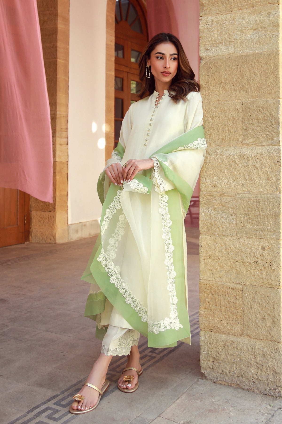 Sahar | Luxe Pret 25 | Ivory Meadow