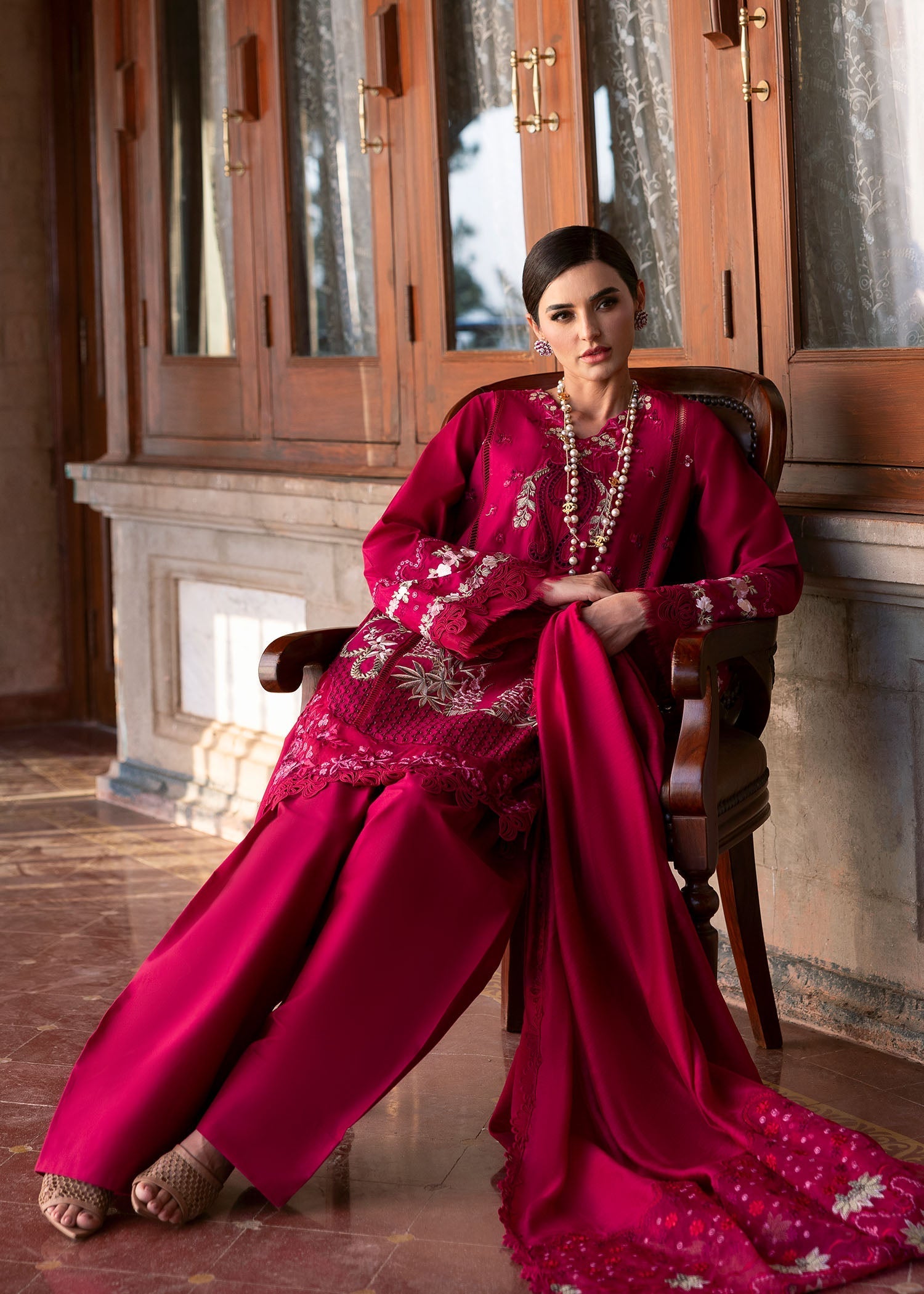 Saira Shakira | Bloom Lawn 25 | FAYE 7-B by Saira Shakira - Designer Dress - Type: Ladies Clothes - Available at Sana Yasir - 100% Original