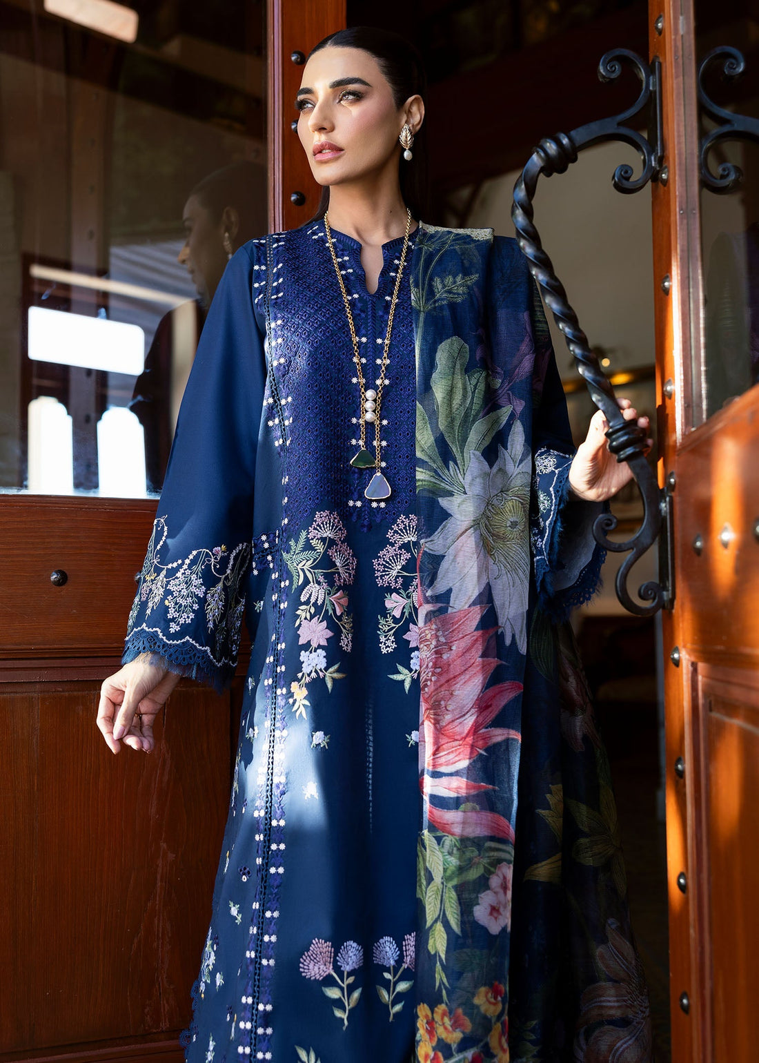Saira Shakira | Bloom Lawn 25 | HANGING GARDENS 2-B by Saira Shakira - Designer Dress - Type: Ladies Clothes - Available at Sana Yasir - 100% Original