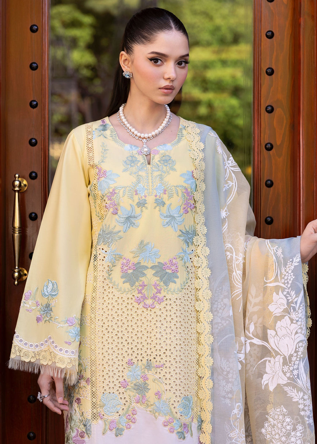 Saira Shakira | Bloom Lawn 25 | LOTUS REVERIE 4-A by Saira Shakira - Designer Dress - Type: Ladies Clothes - Available at Sana Yasir - 100% Original