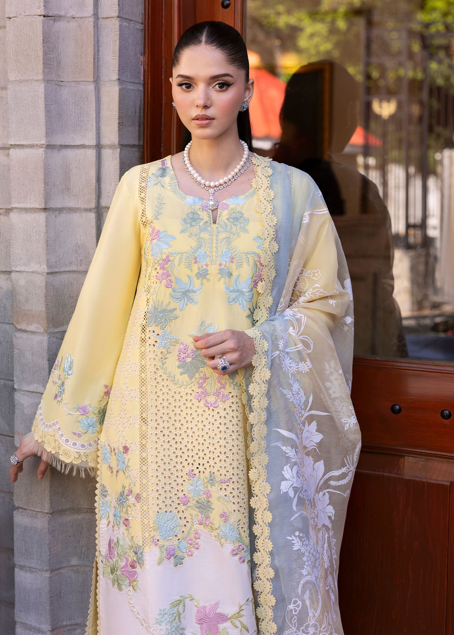 Saira Shakira | Bloom Lawn 25 | LOTUS REVERIE 4-A by Saira Shakira - Designer Dress - Type: Ladies Clothes - Available at Sana Yasir - 100% Original