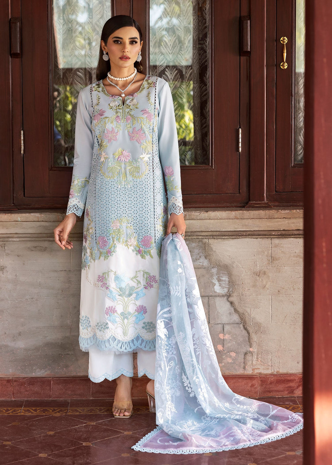 Saira Shakira | Bloom Lawn 25 | LOTUS REVERIE 4-B by Saira Shakira - Designer Dress - Type: Ladies Clothes - Available at Sana Yasir - 100% Original