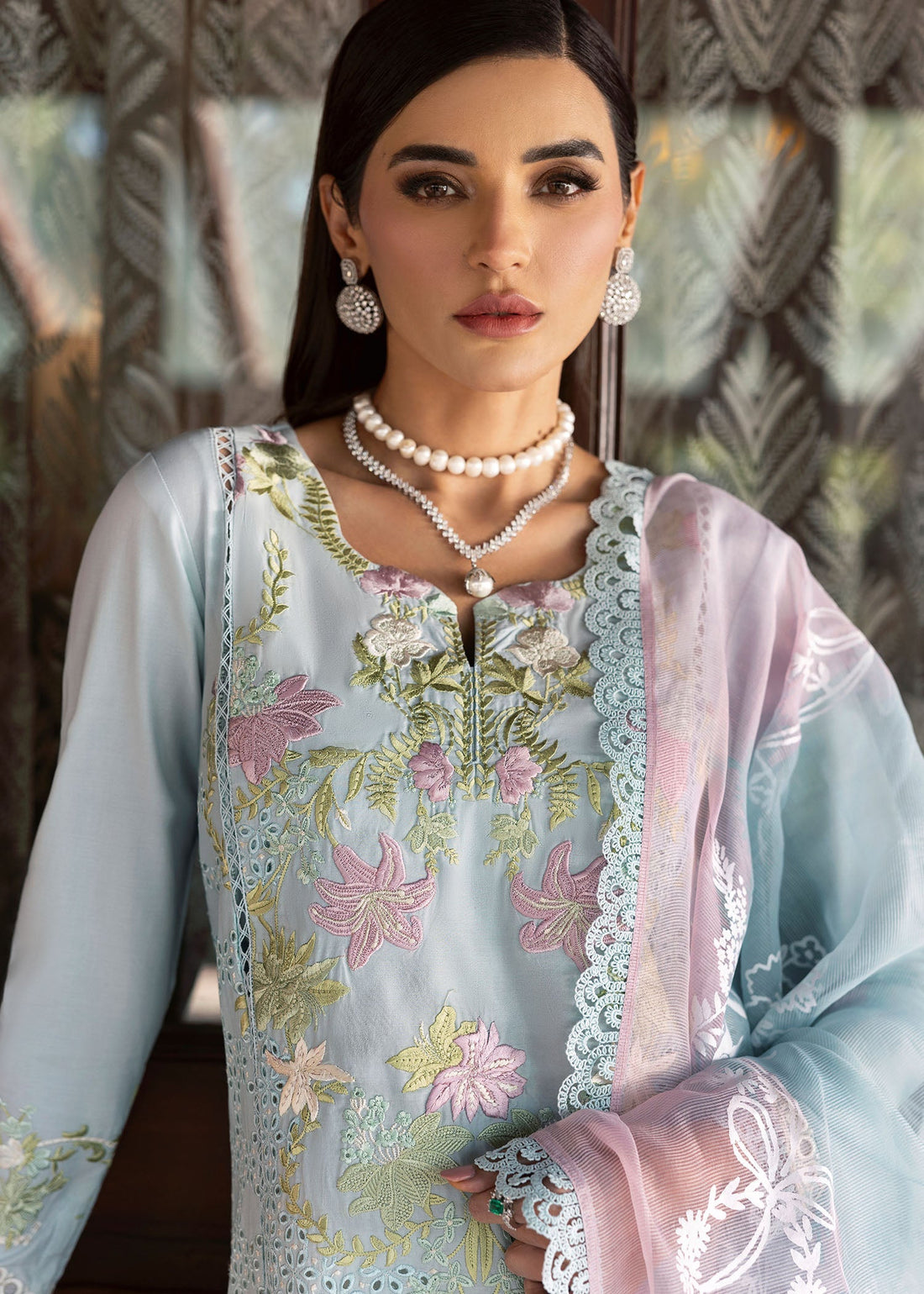 Saira Shakira | Bloom Lawn 25 | LOTUS REVERIE 4-B by Saira Shakira - Designer Dress - Type: Ladies Clothes - Available at Sana Yasir - 100% Original
