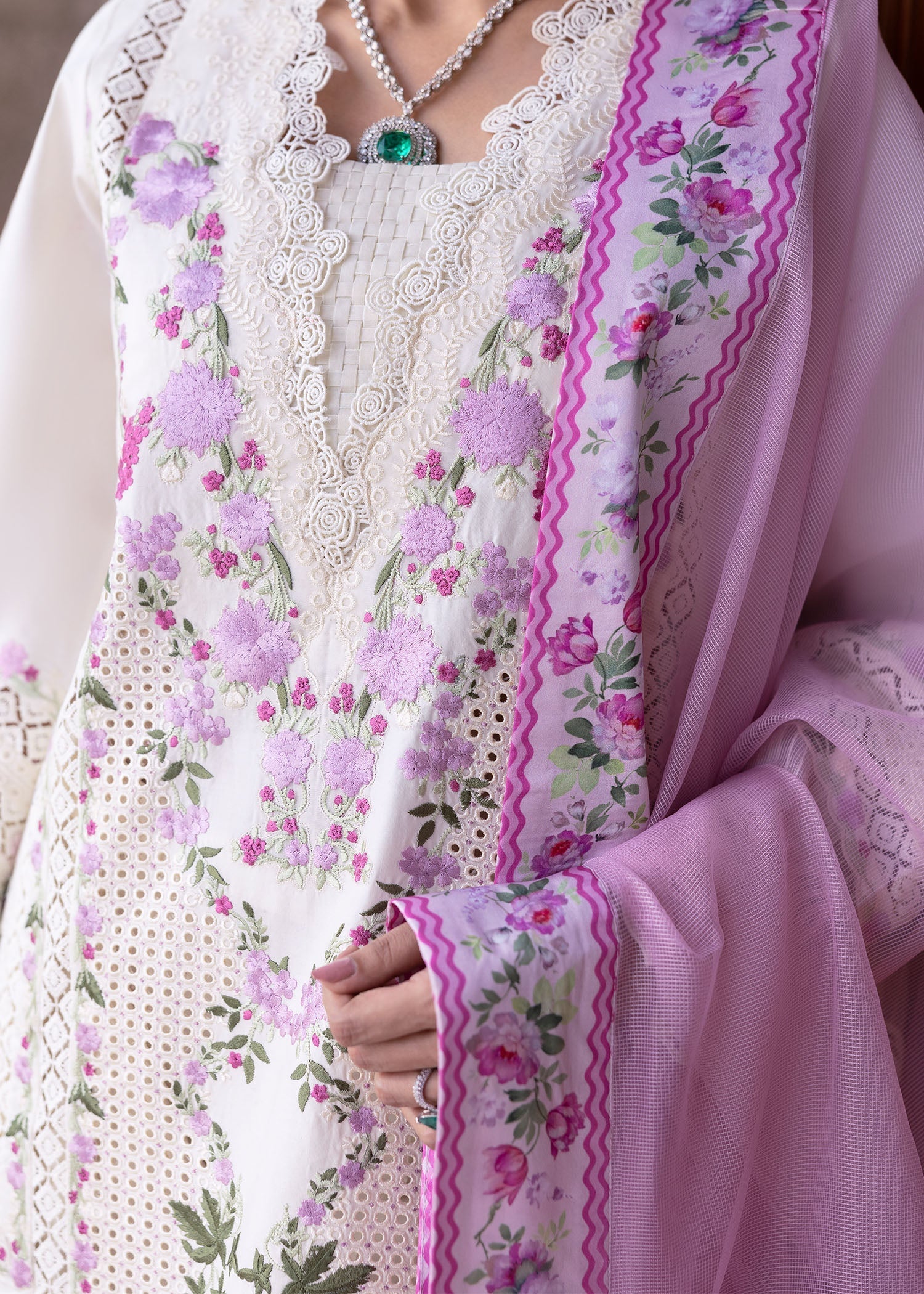 Saira Shakira | Bloom Lawn 25 | ZERENE 1-A by Saira Shakira - Designer Dress - Type: Ladies Clothes - Available at Sana Yasir - 100% Original