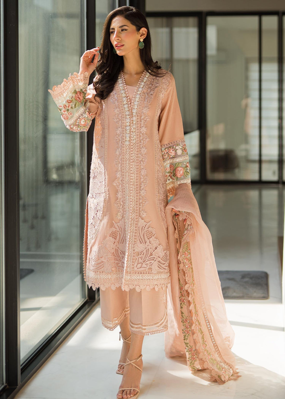 Saira Shakira | Luxury Pret | Blush Moon by Saira Shakira - Designer Dress - Type: Luxury - Available at Sana Yasir - 100% Original