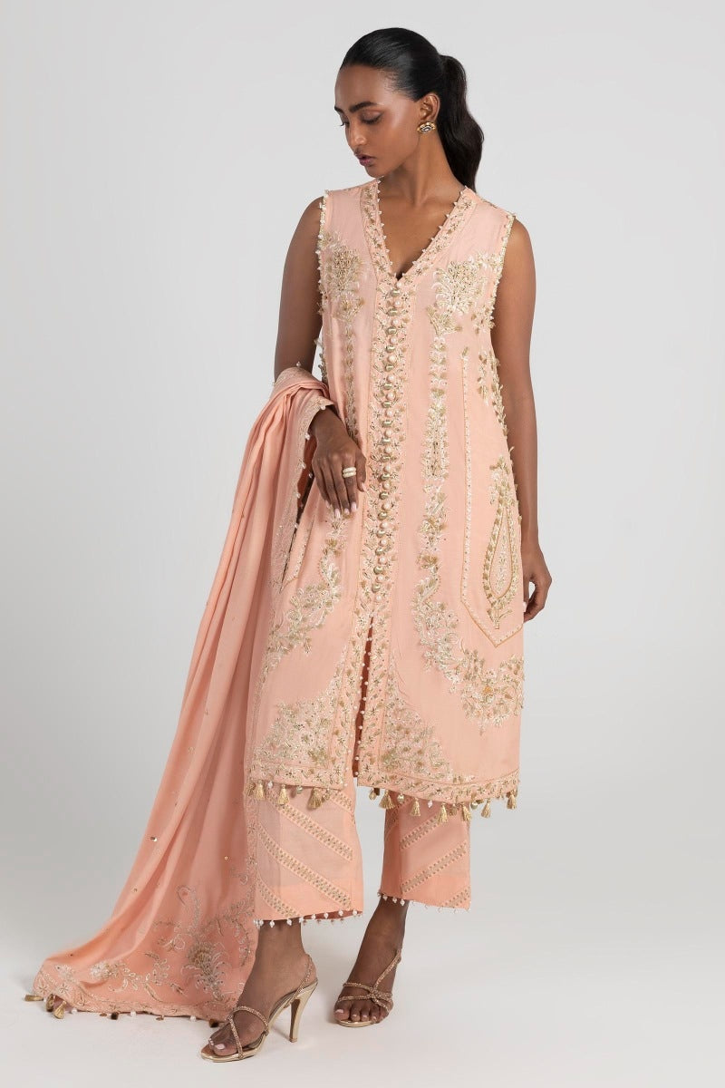 Sana Safinaz | Luxury Pret | FW23FOR126 by Sana Safinaz - Designer Dress - Type: Ladies Clothes - Available at Sana Yasir - 100% Original