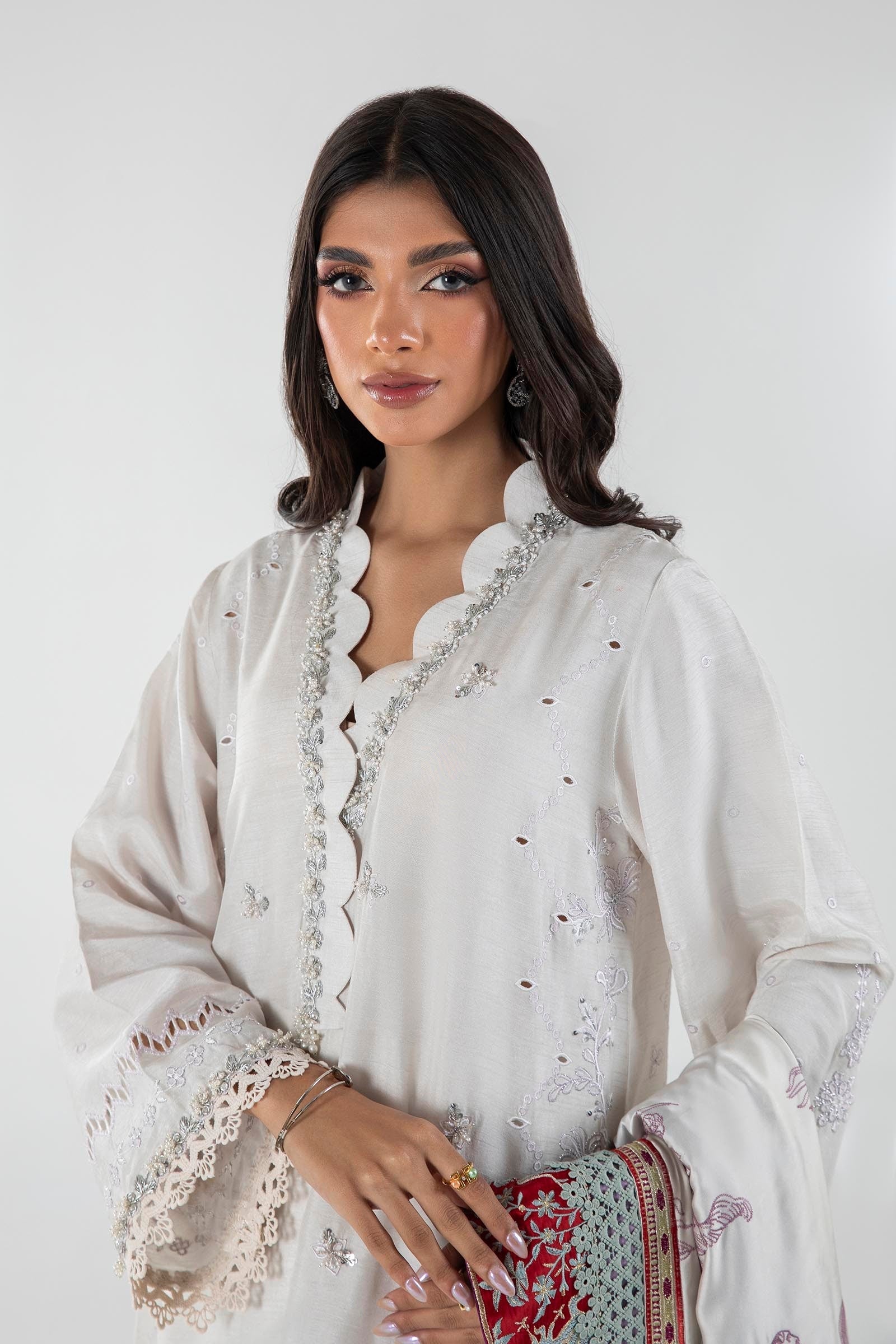 Sana Safinaz | Luxury Pret | FW23FOR156P3 by Sana Safinaz - Designer Dress - Type: Ladies Clothes - Available at Sana Yasir - 100% Original