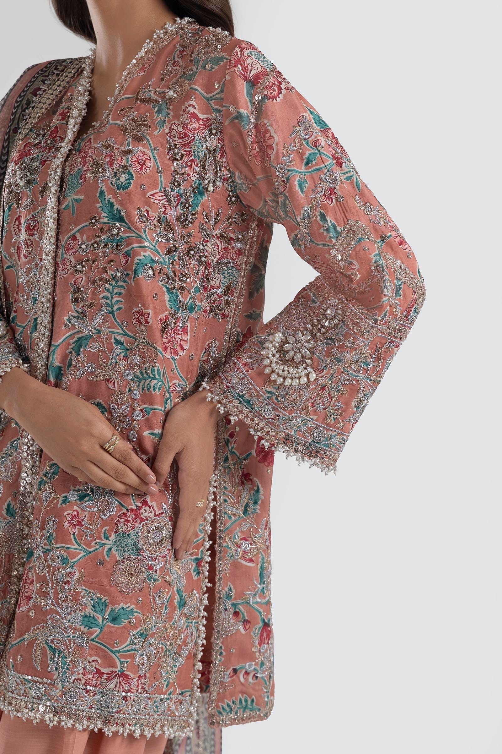 Sana Safinaz | Luxury Pret | SS24FOR186P3 by Sana Safinaz - Designer Dress - Type: Ladies Clothes - Available at Sana Yasir - 100% Original