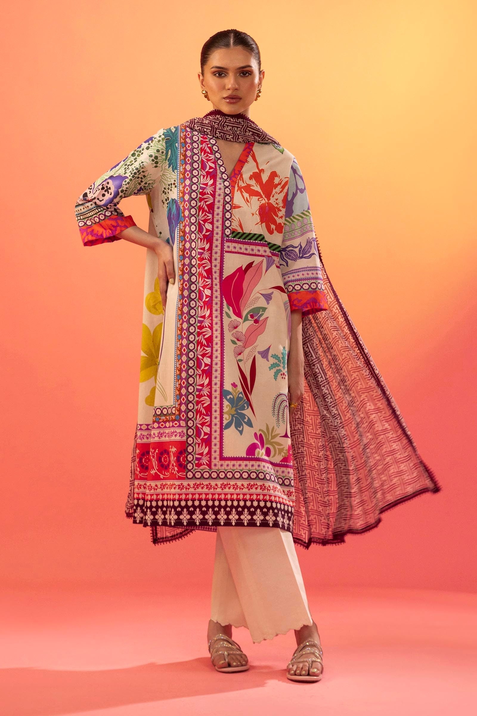 Sana Safinaz | Mahay Summer 25 | 002B by Sana Safinaz - Designer Dress - Type: Ladies Clothes - Available at Sana Yasir - 100% Original