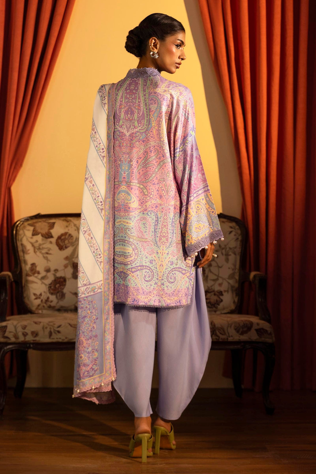 Sana Safinaz | Muzlin Winter 2024 | M243-016B-3DB by Sana Safinaz - Designer Dress - Type: Ladies Clothes - Available at Sana Yasir - 100% Original