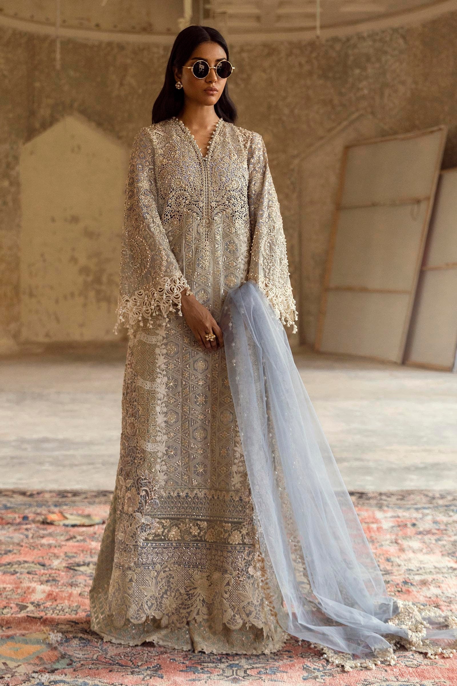 Sana Safinaz | Nura Festive 24 | N243-002-C1 by Sana Safinaz - Designer Dress - Type: Ladies Clothes - Available at Sana Yasir - 100% Original