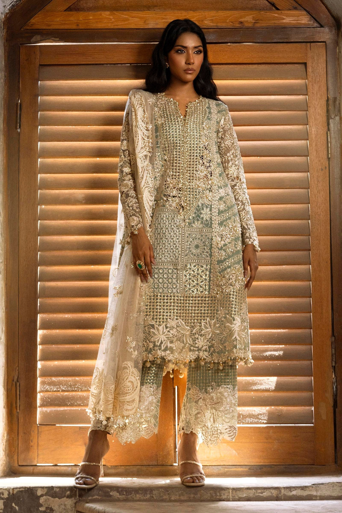 Sana Safinaz | Nura Festive 24 | N243-004-C1 by Sana Safinaz - Designer Dress - Type: Ladies Clothes - Available at Sana Yasir - 100% Original