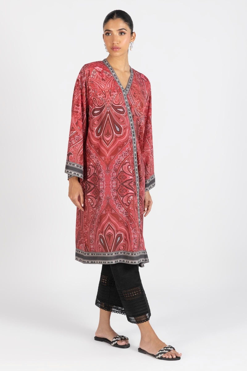Sana Safinaz | Silk Tunics | SS23STP553 by Sana Safinaz - Designer Dress - Type: Ladies Clothes - Available at Sana Yasir - 100% Original
