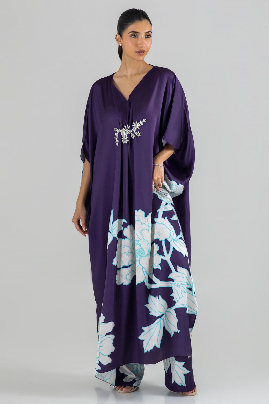 Sana Safinaz | Silk Tunics | SS24STP132P2T by Sana Safinaz - Designer Dress - Type: Ladies Clothes - Available at Sana Yasir - 100% Original