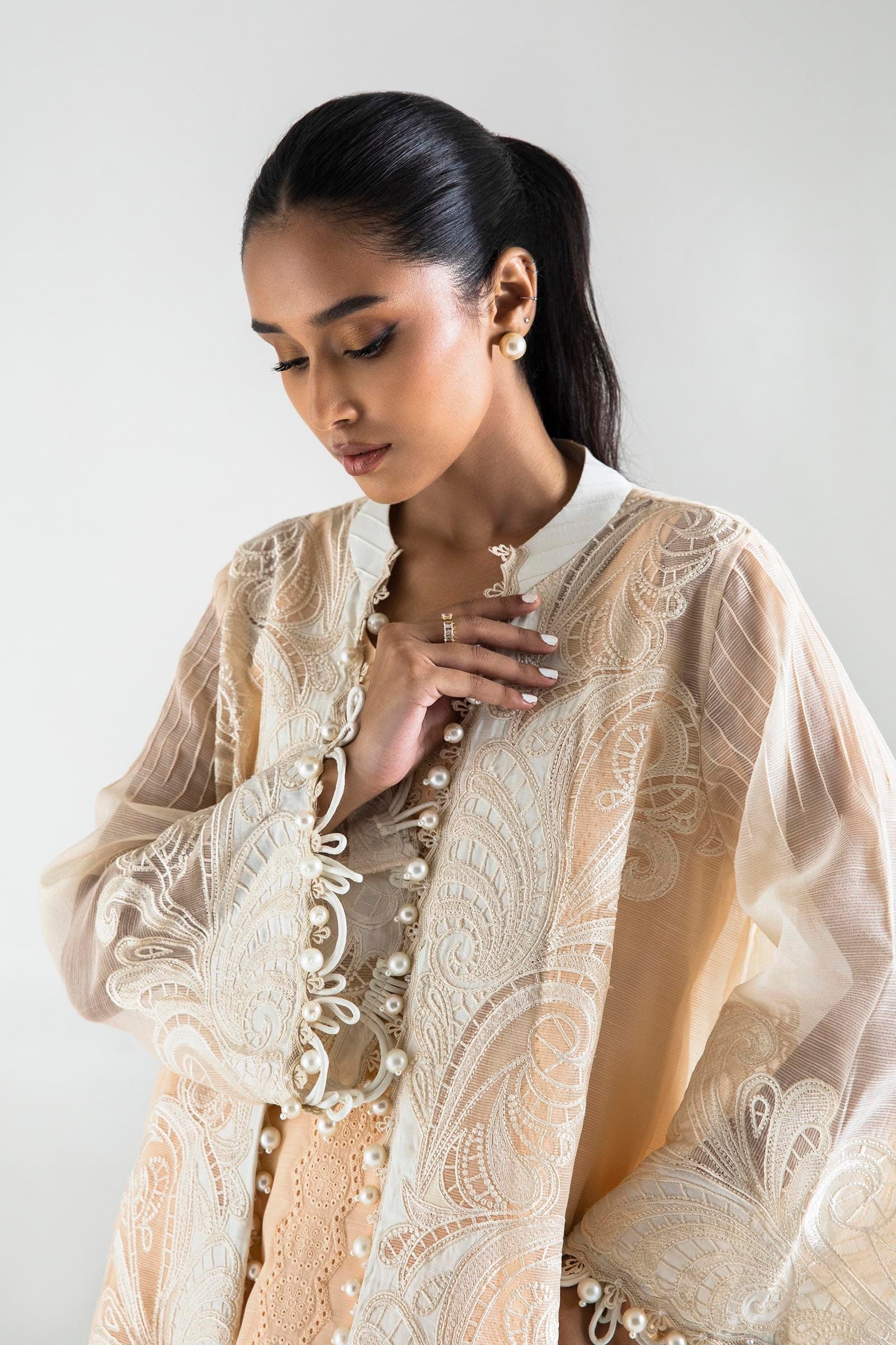 Sana Safinaz | Luxury Pret | SS24FOR234P2T by Sana Safinaz - Designer Dress - Type: Luxury - Available at Sana Yasir - 100% Original