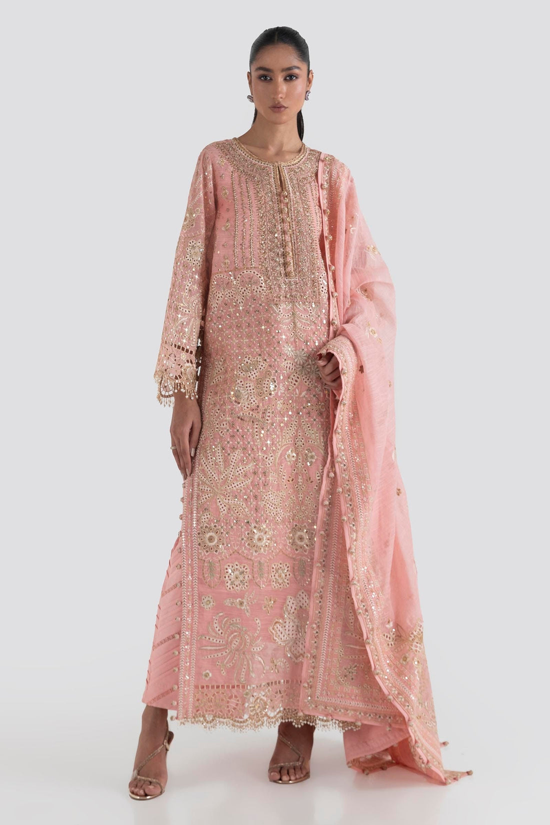Sana Safinaz | Luxury Pret | SS24FOR203P3 by Sana Safinaz - Designer Dress - Type: Ladies Clothes - Available at Sana Yasir - 100% Original