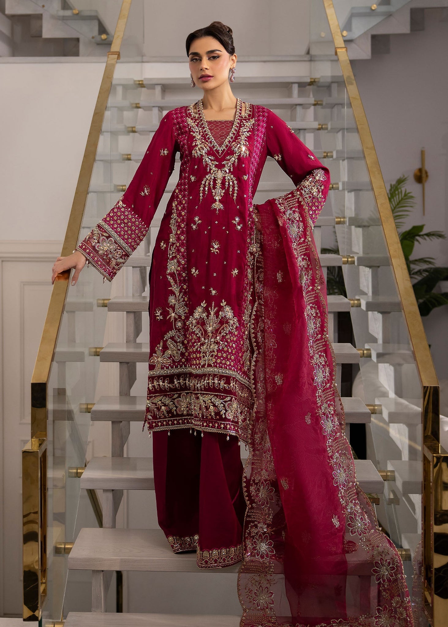 Sardinia | La More 24 | Scarlet dream by Sardinia - Designer Dress - Type: Ladies Clothes - Available at Sana Yasir - 100% Original