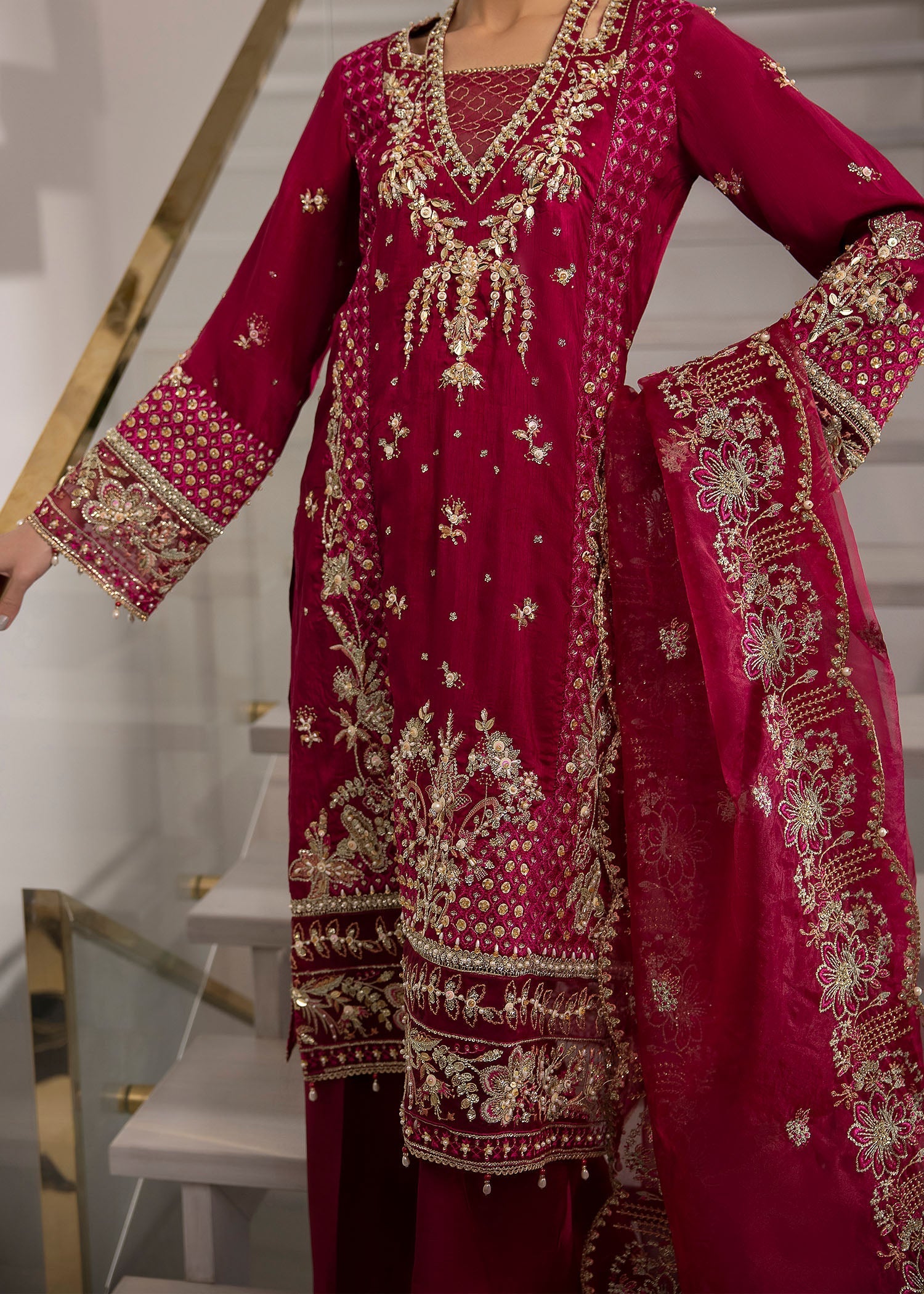 Sardinia | La More 24 | Scarlet dream by Sardinia - Designer Dress - Type: Ladies Clothes - Available at Sana Yasir - 100% Original