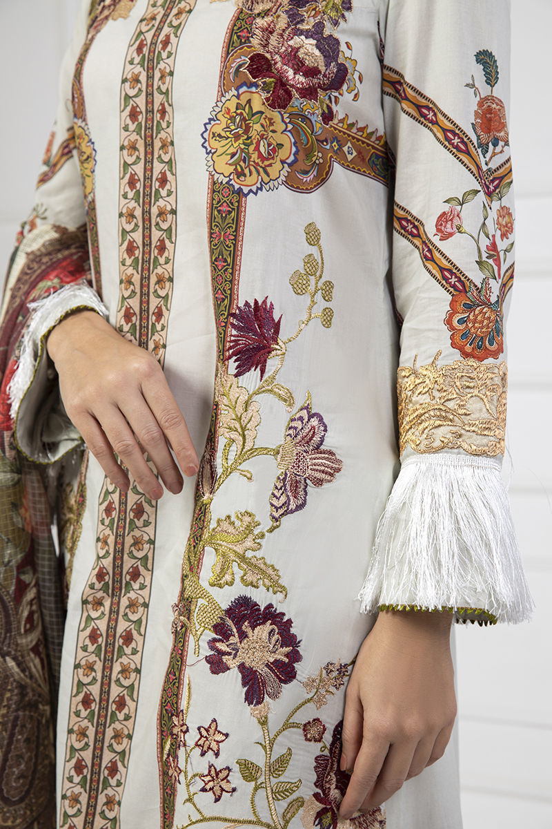 Shamaeel Ansari | Lawn 24 | LV11 by Shamaeel Ansari - Designer Dress - Type: Luxury - Available at Sana Yasir - 100% Original
