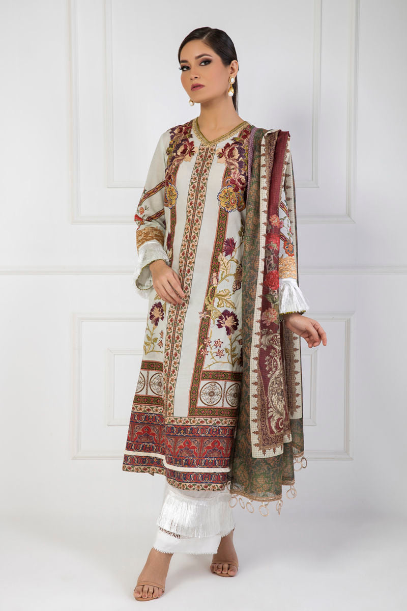 Shamaeel Ansari | Lawn 24 | LV11 by Shamaeel Ansari - Designer Dress - Type: Luxury - Available at Sana Yasir - 100% Original