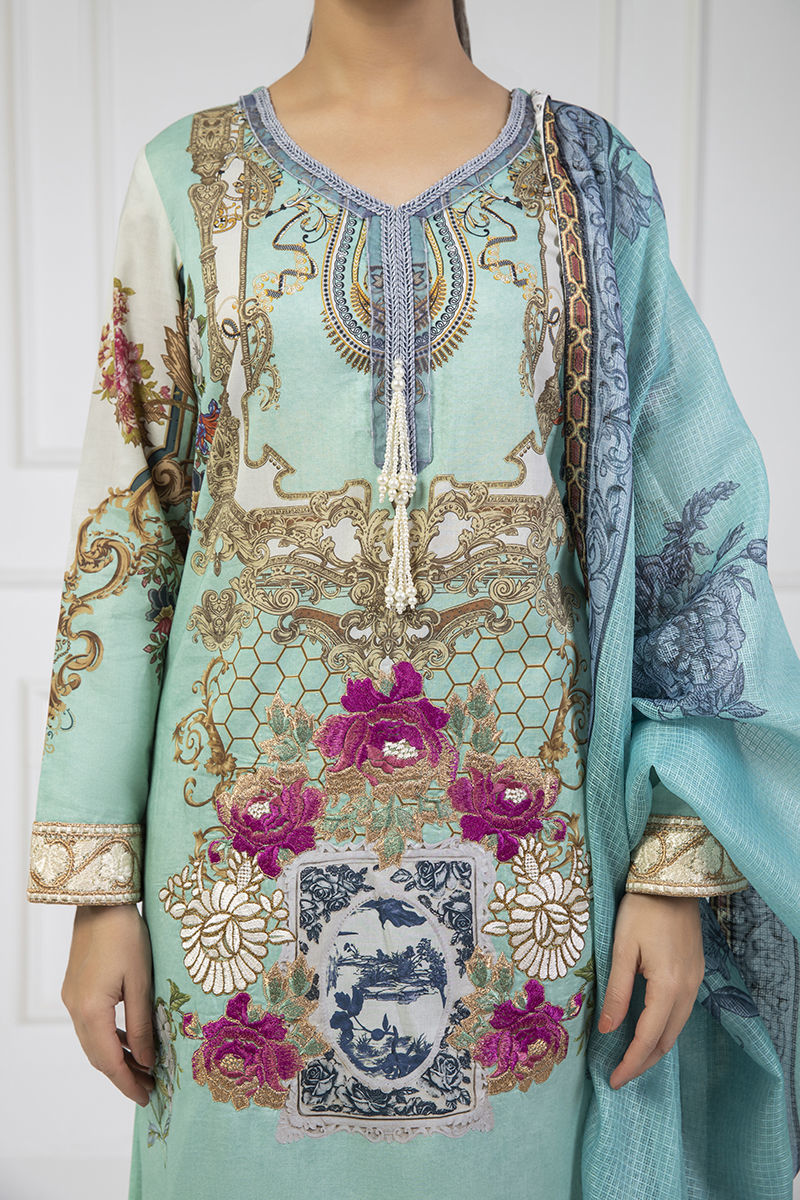 Shamaeel Ansari | Lawn 24 | LV112 by Shamaeel Ansari - Designer Dress - Type: Luxury - Available at Sana Yasir - 100% Original