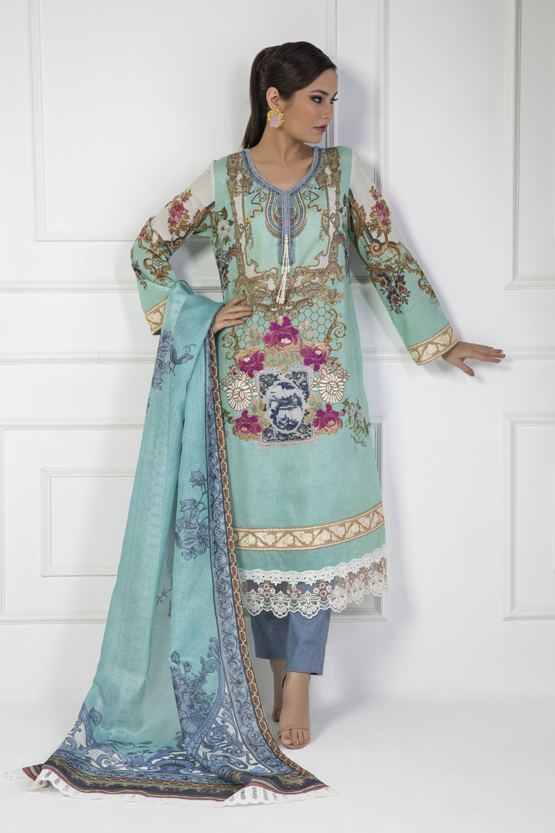 Shamaeel Ansari | Lawn 24 | LV112 by Shamaeel Ansari - Designer Dress - Type: Luxury - Available at Sana Yasir - 100% Original