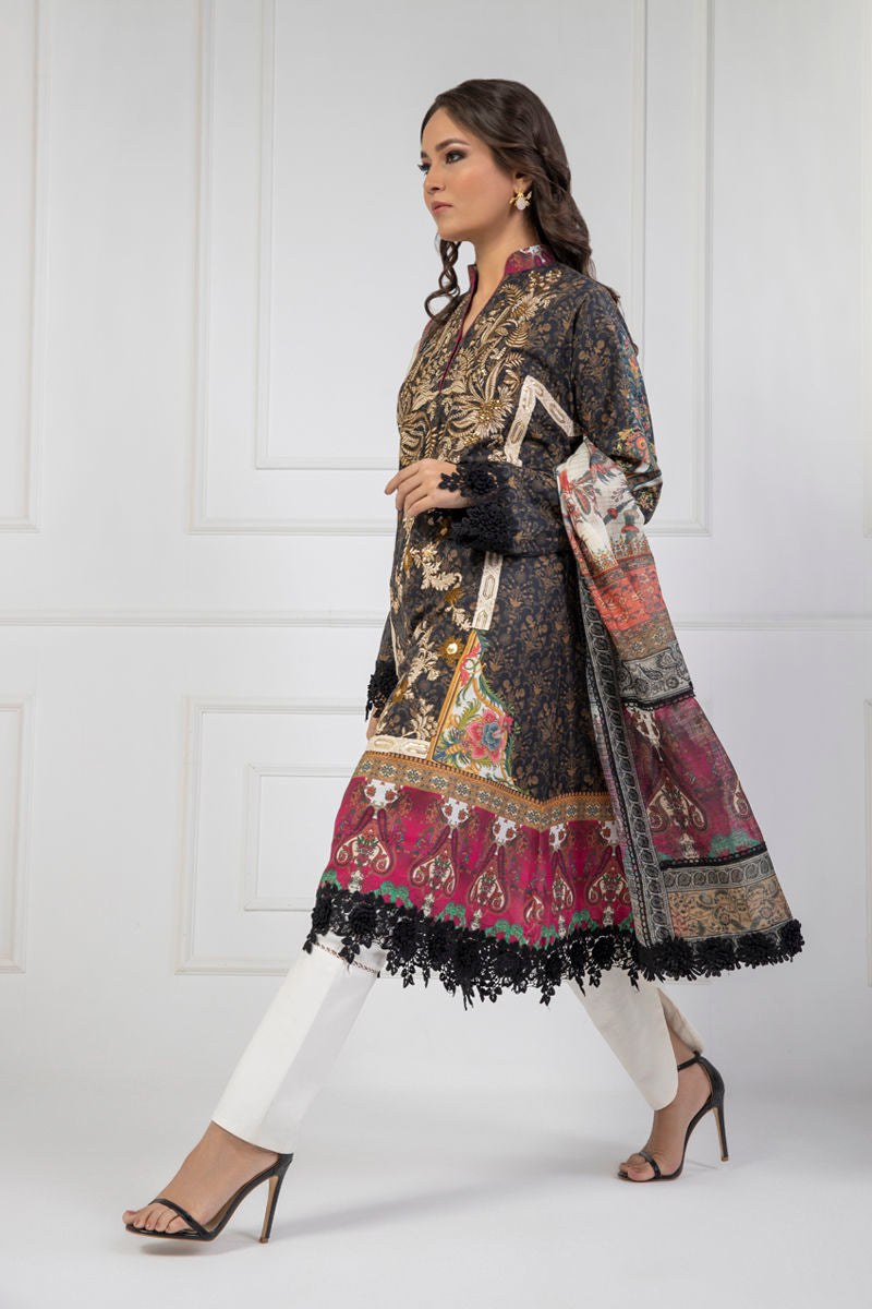 Shamaeel Ansari | Lawn 24 | LV113 by Shamaeel Ansari - Designer Dress - Type: Luxury - Available at Sana Yasir - 100% Original