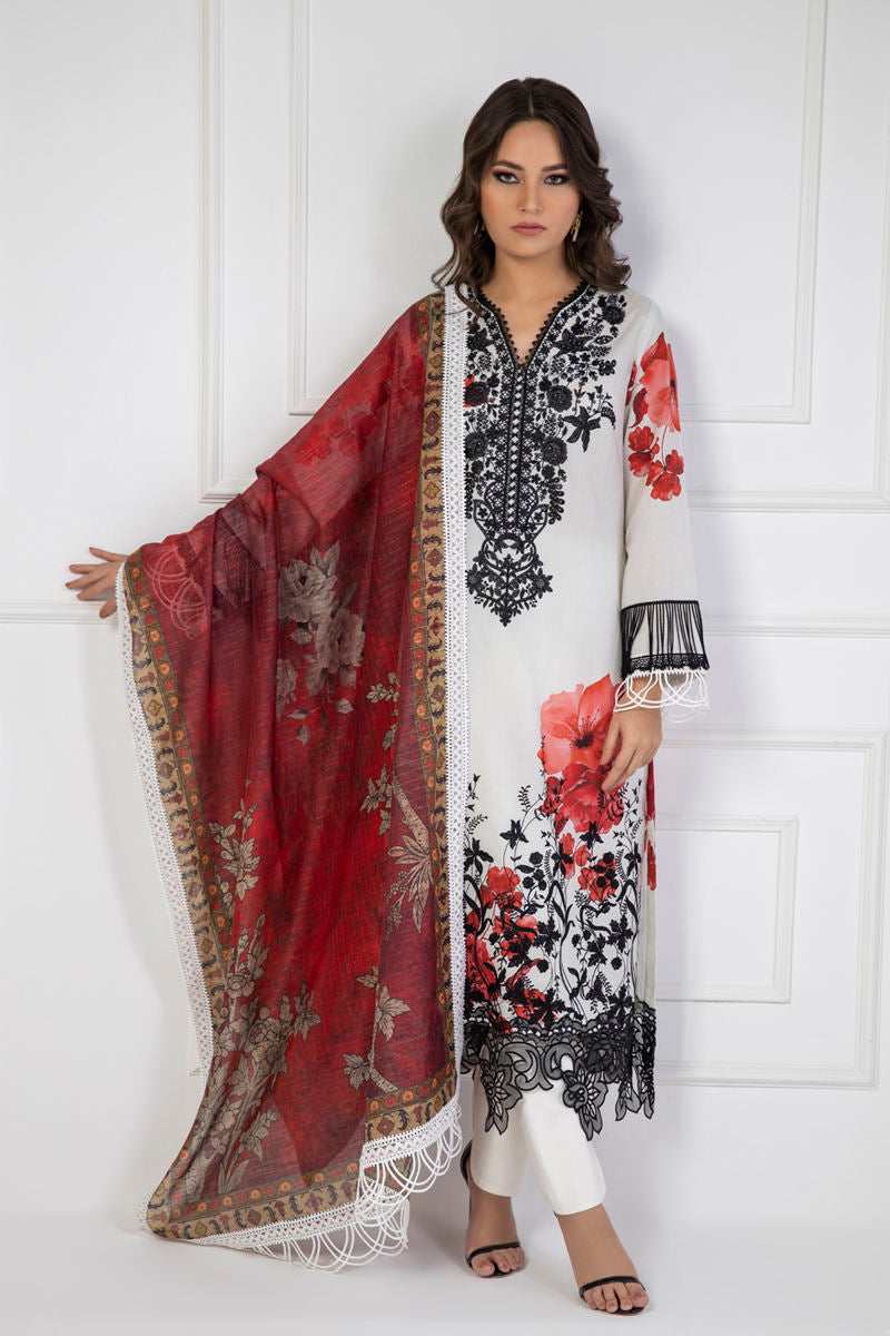 Shamaeel Ansari | Lawn 24 | LV114 by Shamaeel Ansari - Designer Dress - Type: Luxury - Available at Sana Yasir - 100% Original