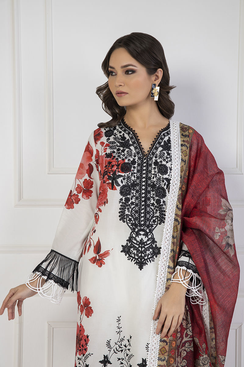 Shamaeel Ansari | Lawn 24 | LV114 by Shamaeel Ansari - Designer Dress - Type: Luxury - Available at Sana Yasir - 100% Original