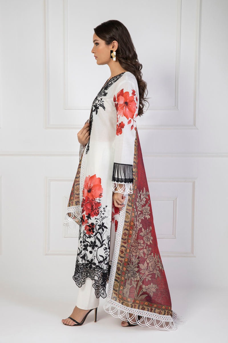 Shamaeel Ansari | Lawn 24 | LV114 by Shamaeel Ansari - Designer Dress - Type: Luxury - Available at Sana Yasir - 100% Original