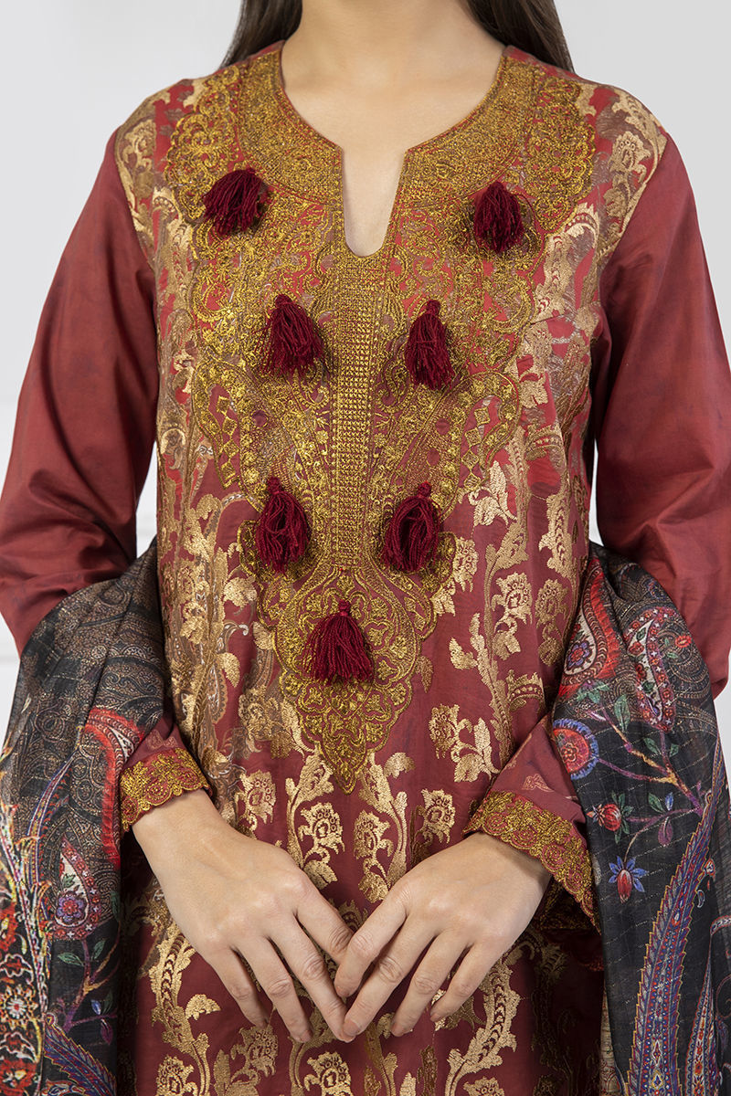 Shamaeel Ansari | Lawn 24 | LV115 by Shamaeel Ansari - Designer Dress - Type: Luxury - Available at Sana Yasir - 100% Original