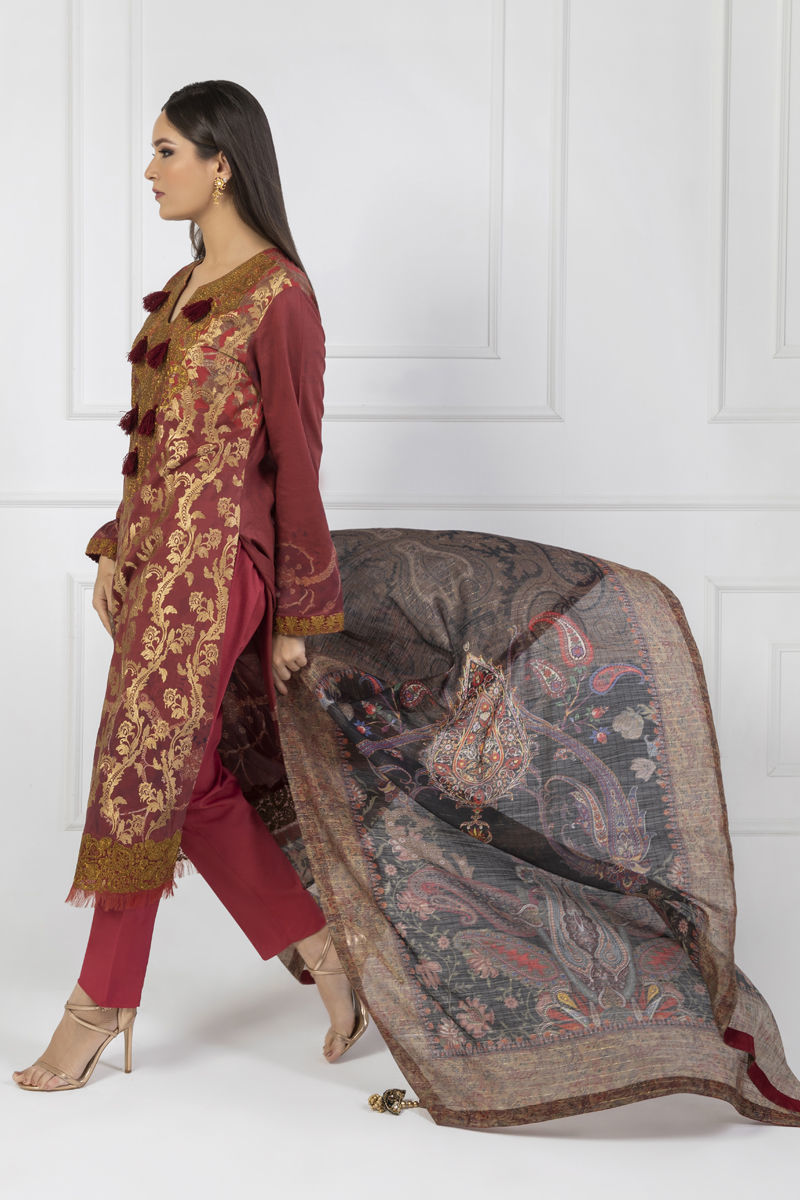 Shamaeel Ansari | Lawn 24 | LV115 by Shamaeel Ansari - Designer Dress - Type: Luxury - Available at Sana Yasir - 100% Original
