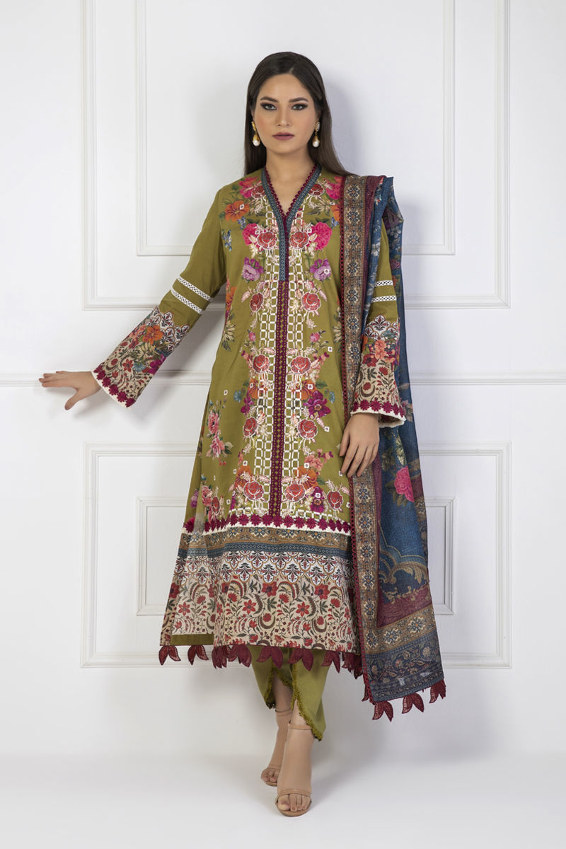 Shamaeel Ansari | Lawn 24 | LV116 by Shamaeel Ansari - Designer Dress - Type: Luxury - Available at Sana Yasir - 100% Original