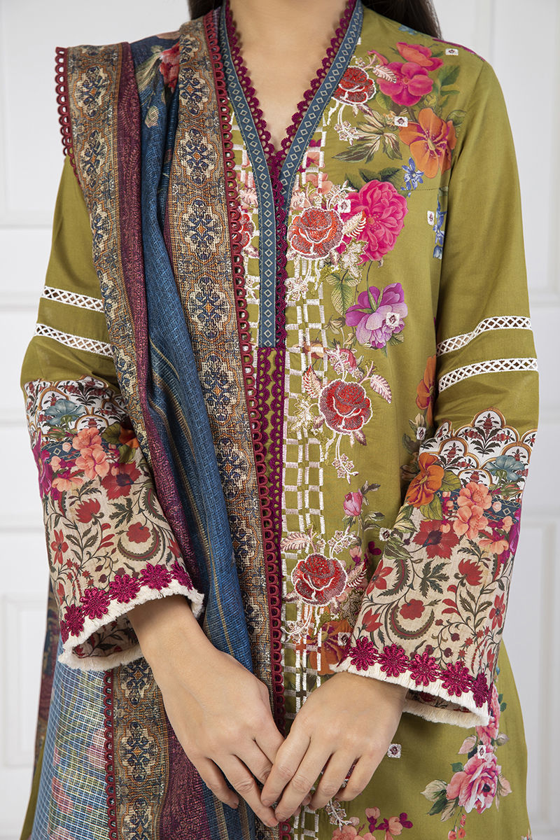 Shamaeel Ansari | Lawn 24 | LV116 by Shamaeel Ansari - Designer Dress - Type: Luxury - Available at Sana Yasir - 100% Original