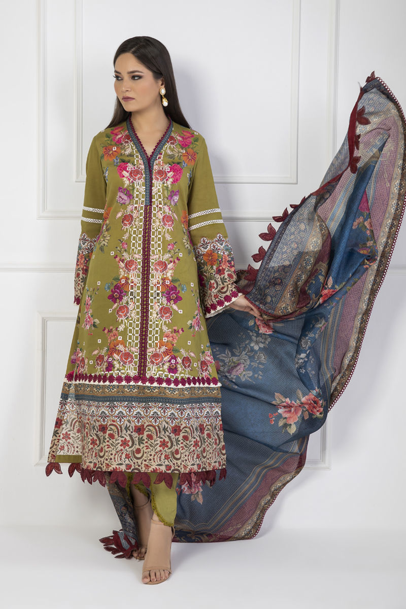 Shamaeel Ansari | Lawn 24 | LV116 by Shamaeel Ansari - Designer Dress - Type: Luxury - Available at Sana Yasir - 100% Original