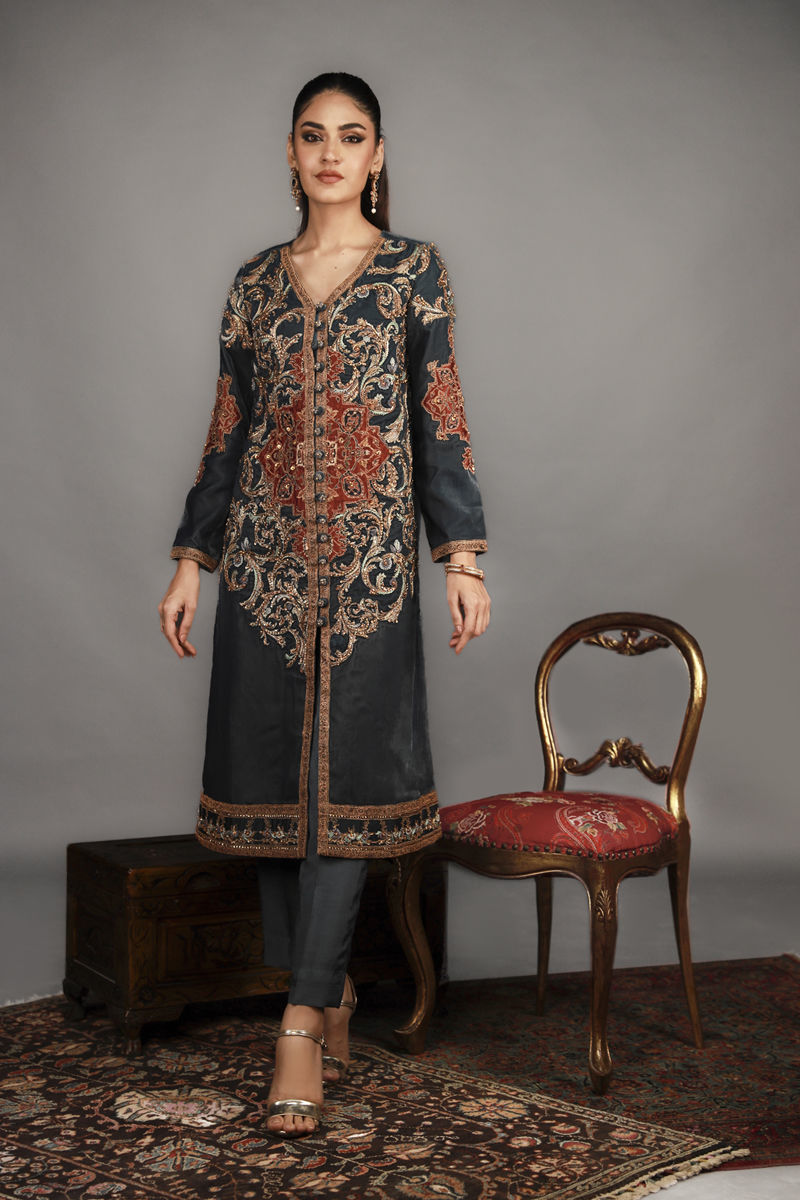Shamaeel Ansari | Renaissance Empire | TRE-11 by Shamaeel Ansari - Designer Dress - Type: Ladies Clothes - Available at Sana Yasir - 100% Original