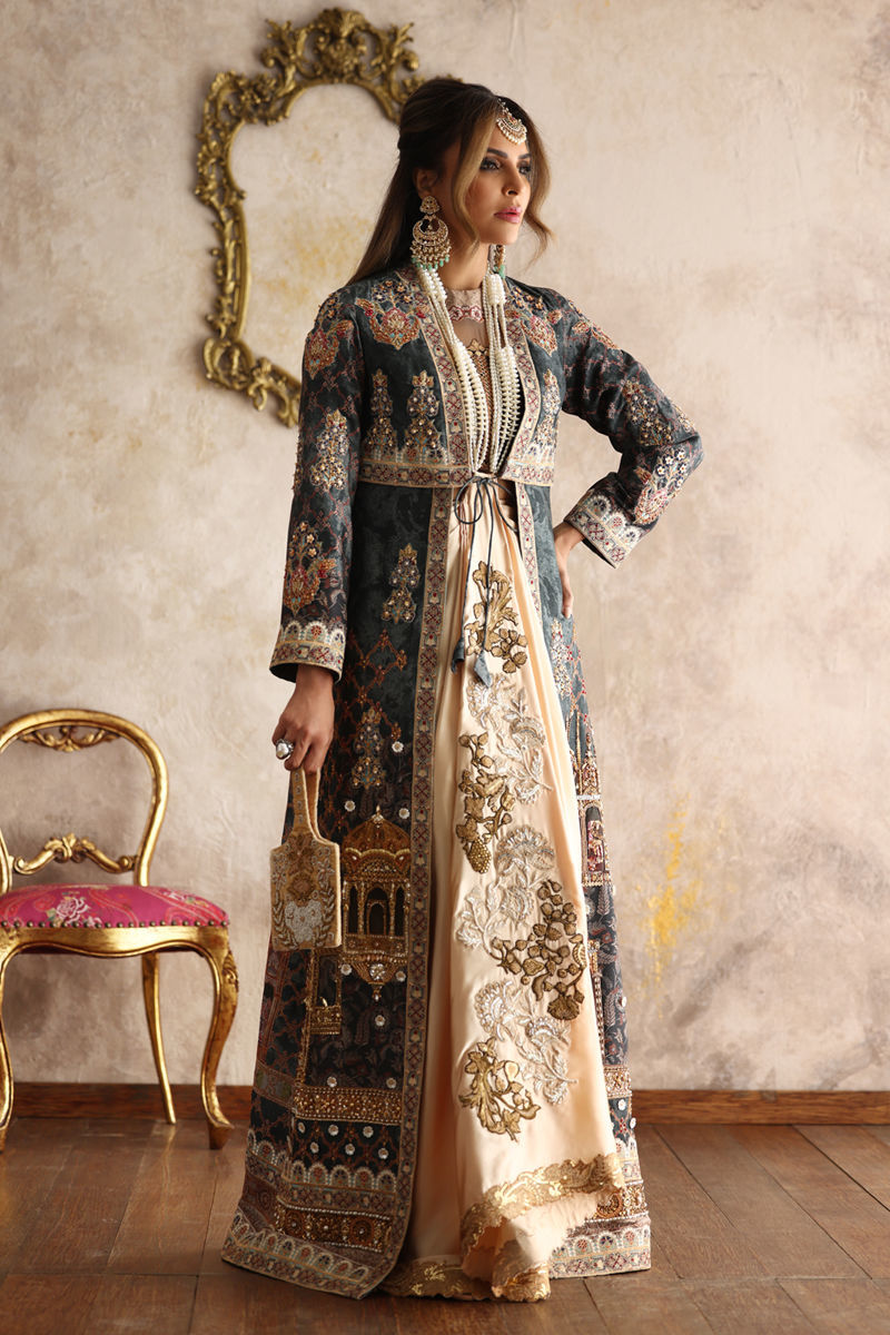 Shamaeel Ansari | Symposium of Queens | EQ-01 by Shamaeel Ansari - Designer Dress - Type: Bridal - Available at Sana Yasir - 100% Original