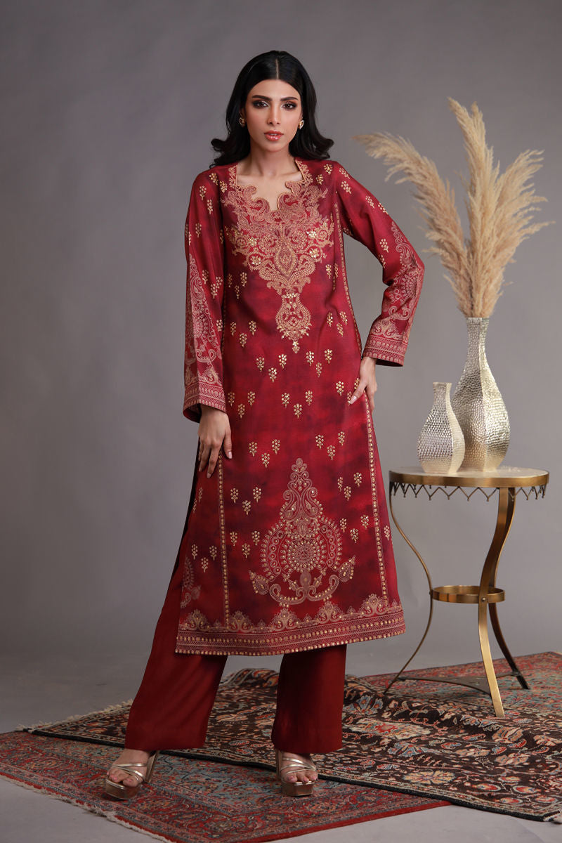 Shamaeel Ansari | Winter Festive 25 | WFE-02 by Shamaeel Ansari - Designer Dress - Type: Ladies Clothes - Available at Sana Yasir - 100% Original