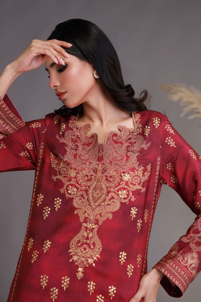 Shamaeel Ansari | Winter Festive 25 | WFE-02 by Shamaeel Ansari - Designer Dress - Type: Ladies Clothes - Available at Sana Yasir - 100% Original