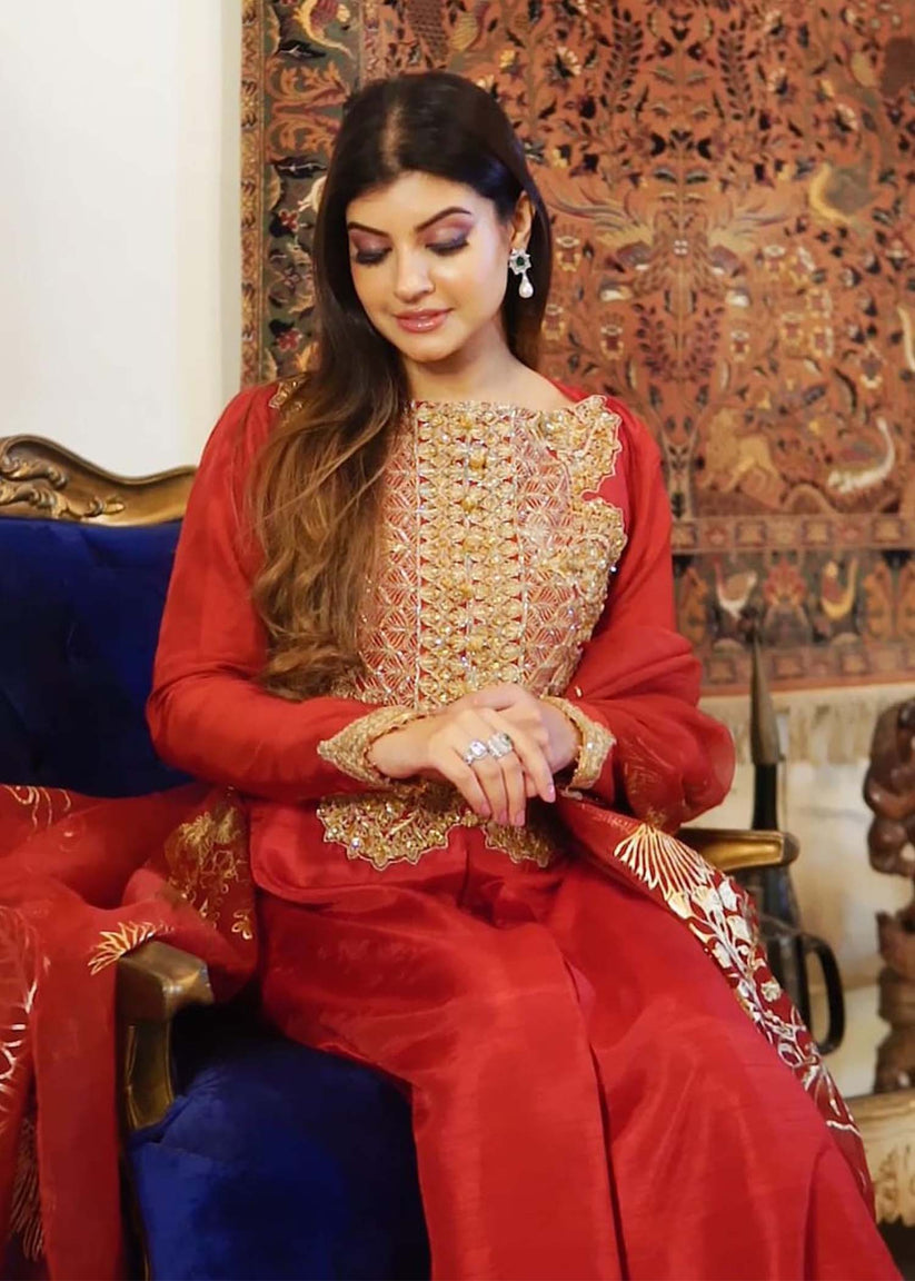 Shiza Hassan | Nadia Luxury Pret | ROSE by Shiza Hassan - Designer Dress - Type: Luxury - Available at Sana Yasir - 100% Original