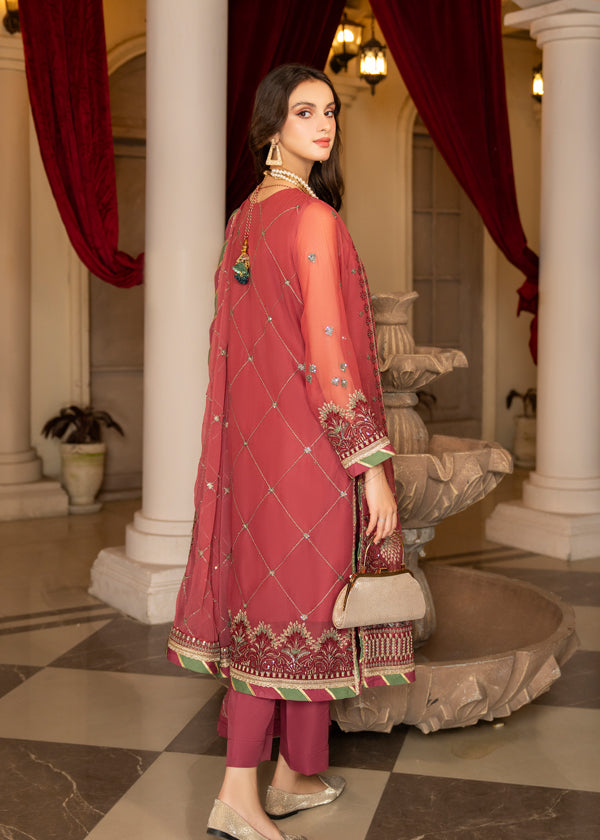Strawberry | Rimjhim Chiffon Collection | FLS-RJ-003 by Strawberry - Designer Dress - Type: Formal - Available at Sana Yasir - 100% Original