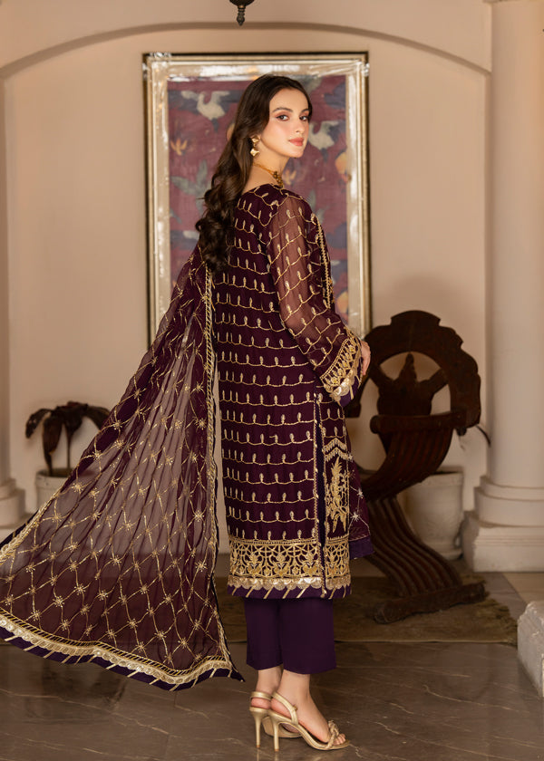 Strawberry | Rimjhim Chiffon Collection | FLS-RJ-004 by Strawberry - Designer Dress - Type: Formal - Available at Sana Yasir - 100% Original