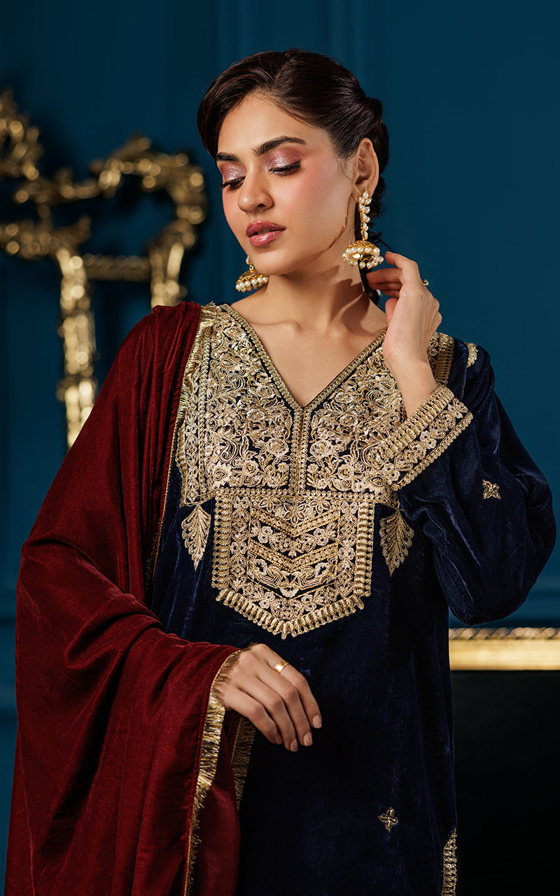 Threads and Motifs | Velvet Collection 25 | 2PC TV-05