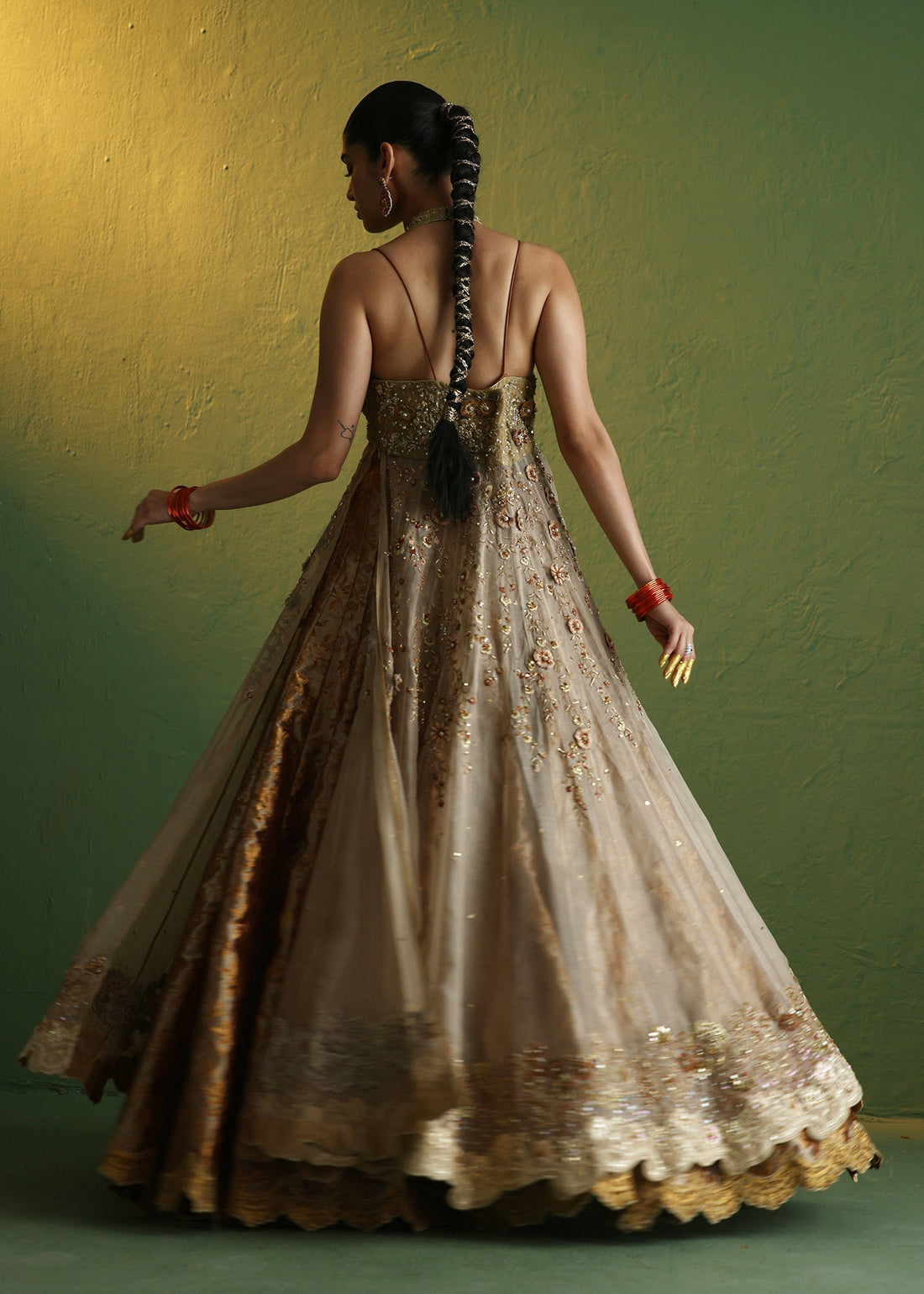 Umsha | Gulon Main Rang | Frosted Almond by Umsha - Designer Dress - Type: Ladies Clothes - Available at Sana Yasir - 100% Original
