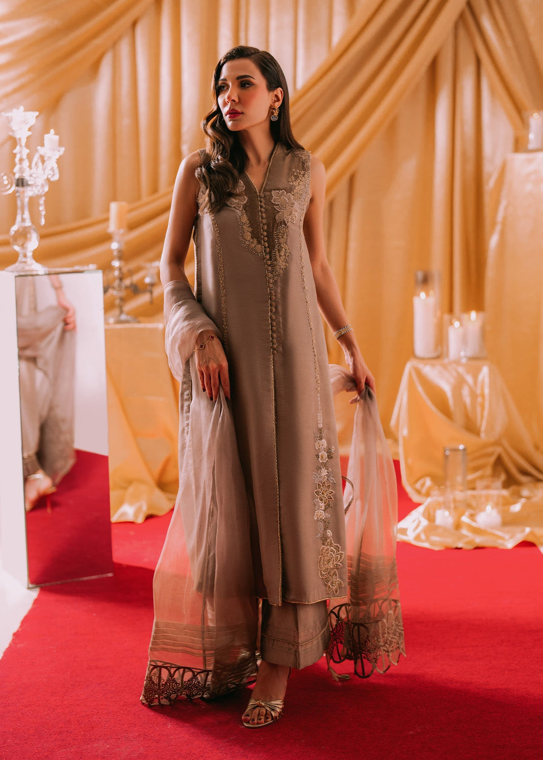 Umsha | Makhmal Winter Faves 24 | Crockery by Umsha - Designer Dress - Type: Ladies Clothes - Available at Sana Yasir - 100% Original