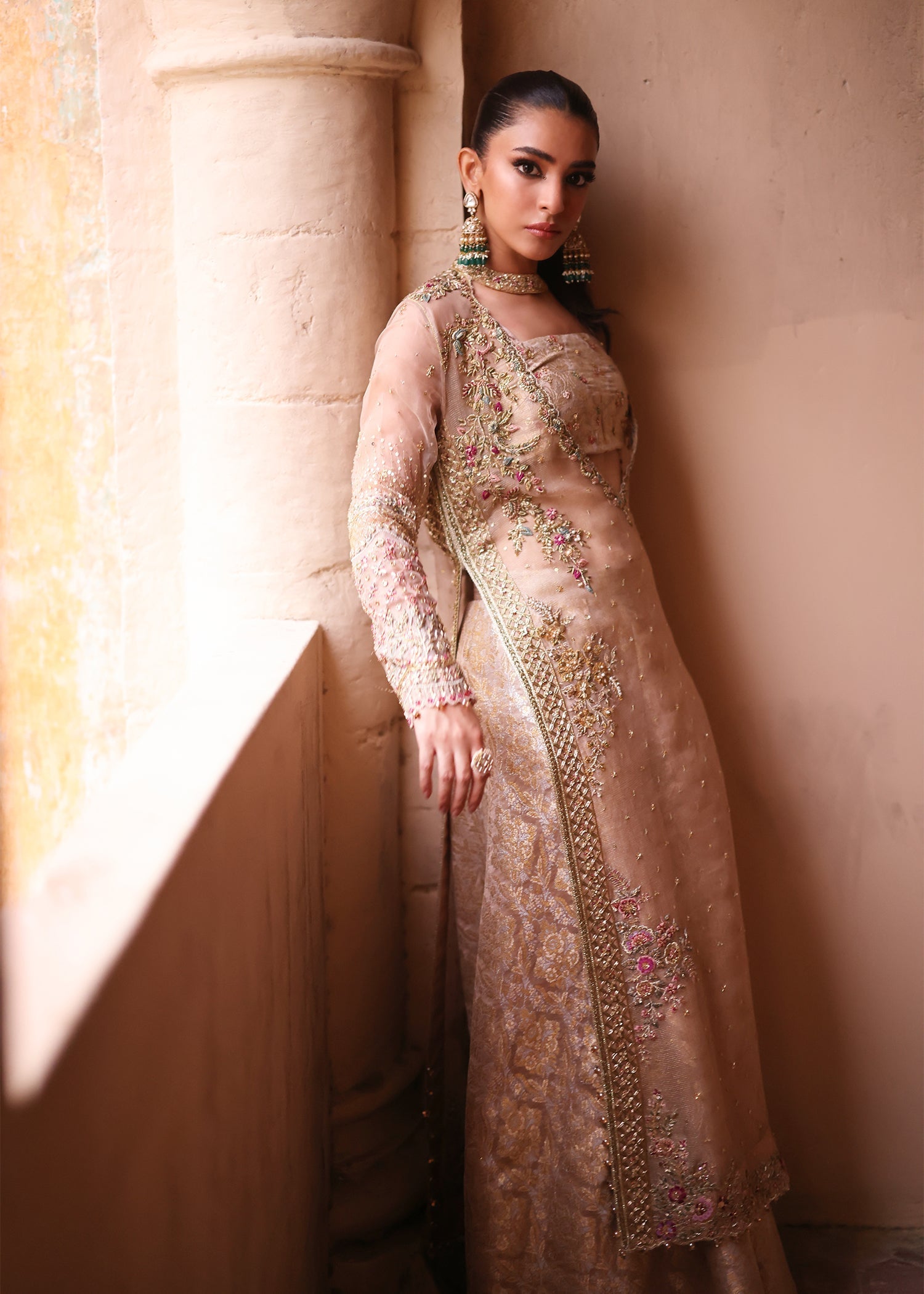 Umsha | Mehfil-e-Rang | Creamy Cashmere by Umsha - Designer Dress - Type: Ladies Clothes - Available at Sana Yasir - 100% Original