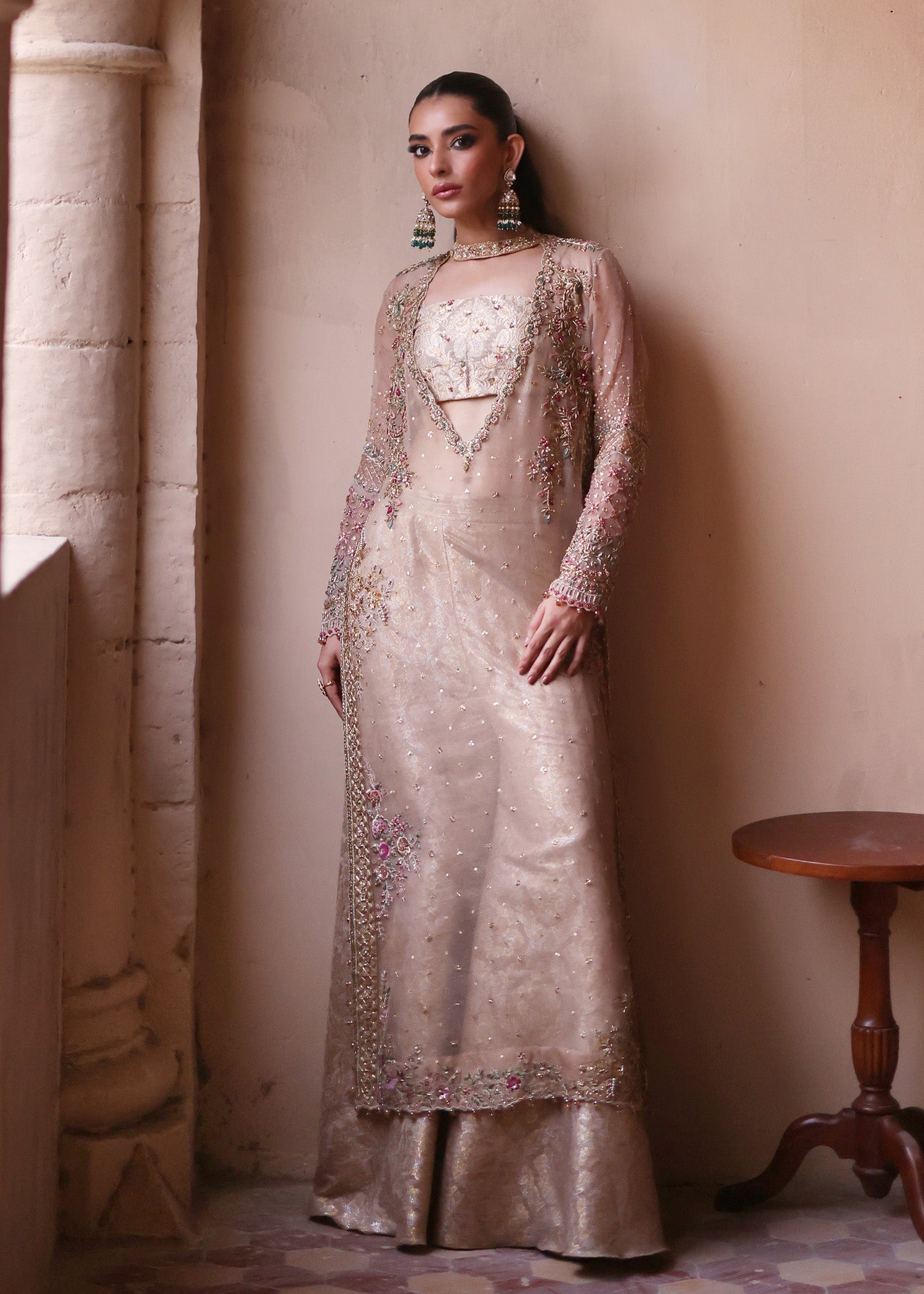Umsha | Mehfil-e-Rang | Creamy Cashmere by Umsha - Designer Dress - Type: Ladies Clothes - Available at Sana Yasir - 100% Original