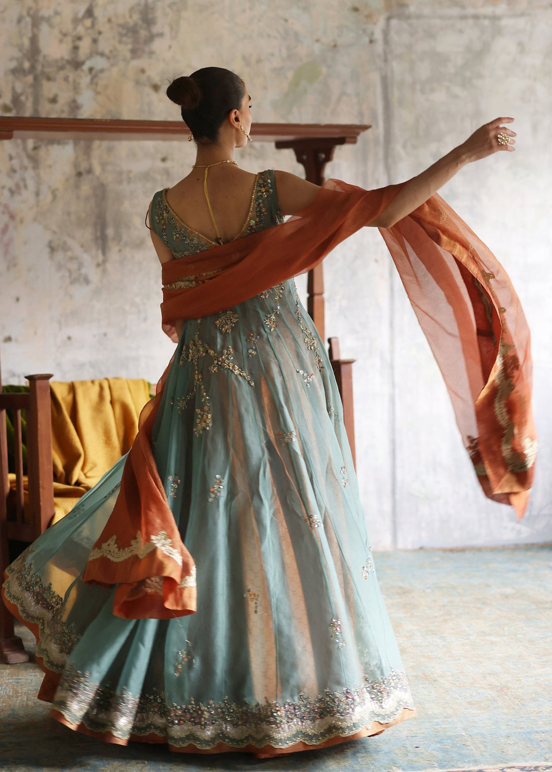 Umsha | Mehfil-e-Rang | Rosy Glow by Umsha - Designer Dress - Type: Ladies Clothes - Available at Sana Yasir - 100% Original